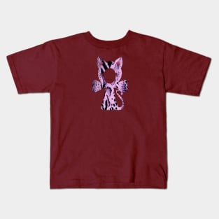 Animal Print Cat Ankh Kids T-Shirt